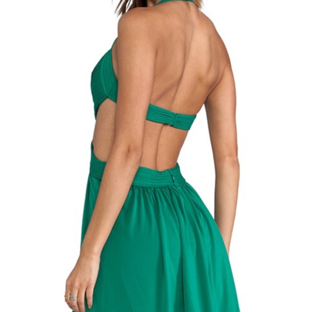 HOST PICK Latest Scoop x Hersy cut-out, tiered mini dress